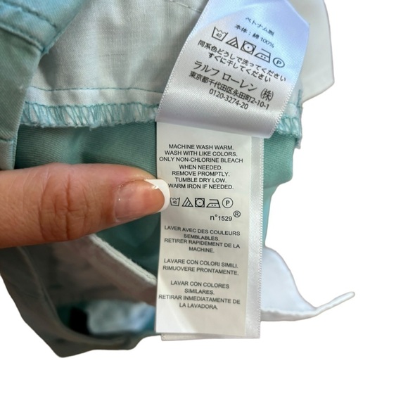 POLO Ralph Lauren Cotton Blue Shorts Women’s Size 2 Preppy Costal Girly Collge - Picture 10 of 13